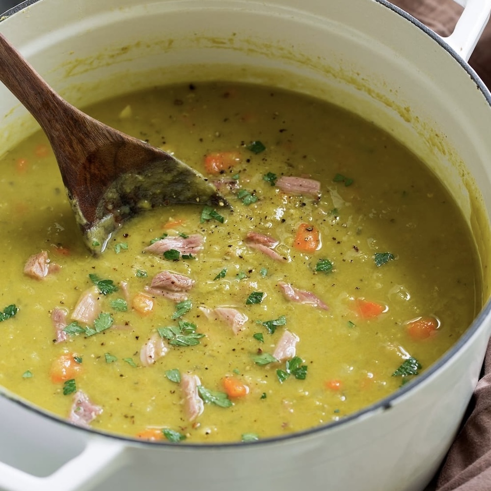 '24 Vin Blanc with Split Pea Soup