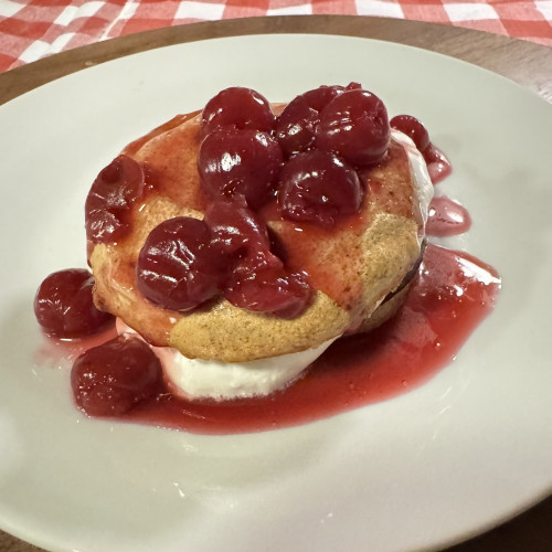 18 Petite Sirah and Chocolate Cherry Pavlova